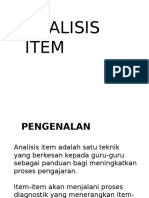 Analisis Item