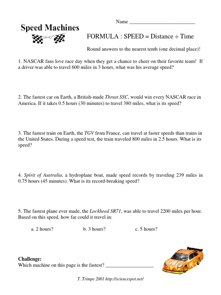Fastest Train Speed Calculation | PDF | Teaching Methods & Materials ...