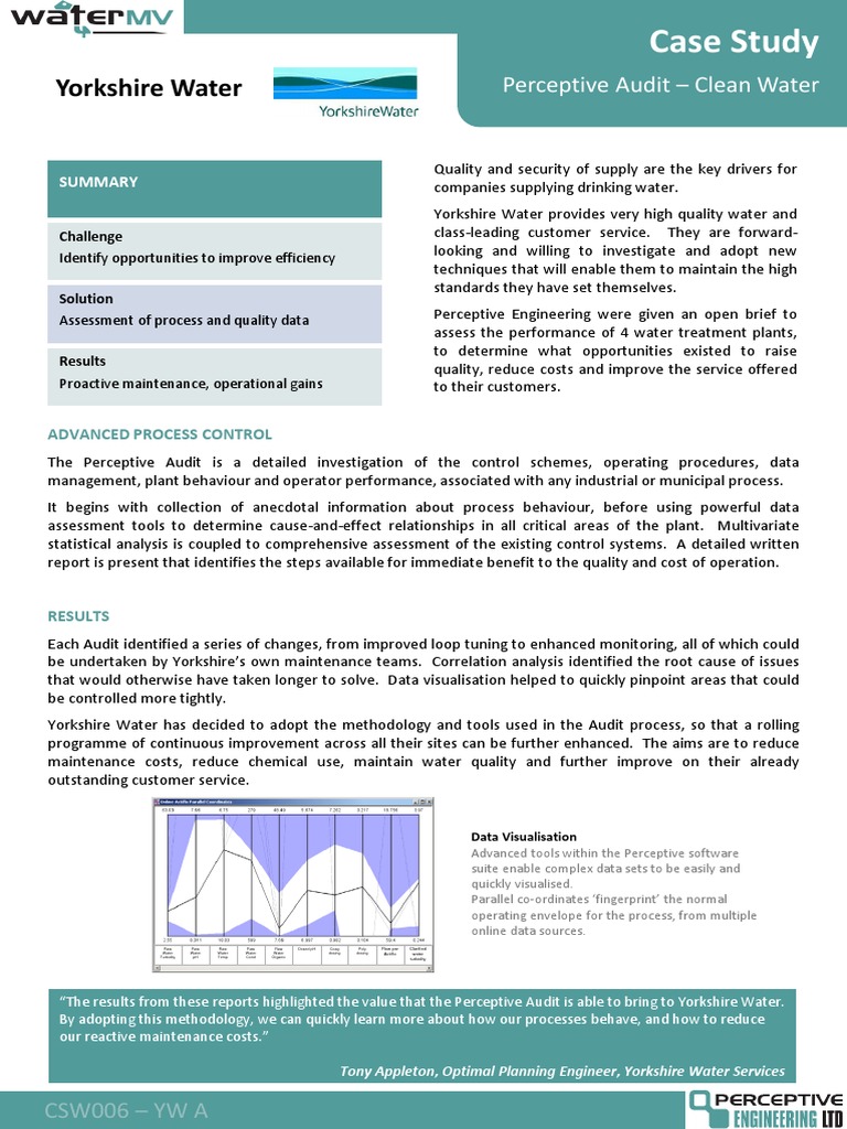 Leveraging Data Analytics and Process Optimization to Improve Water