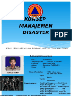 Konsep Manajemen Disaster