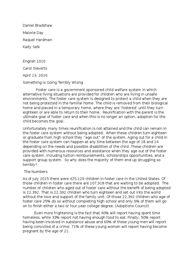 Childcare essay examples picture