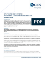 Risk Management Positions on Practice