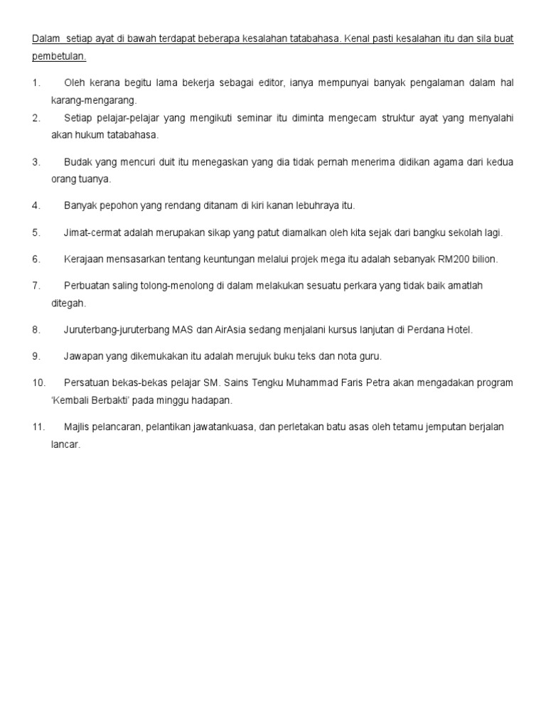 217013877 Jawapan Latihan Mengenal Pasti Kesalahan  217013877 Jawapan Latihan Mengenal Pasti Kesalahan