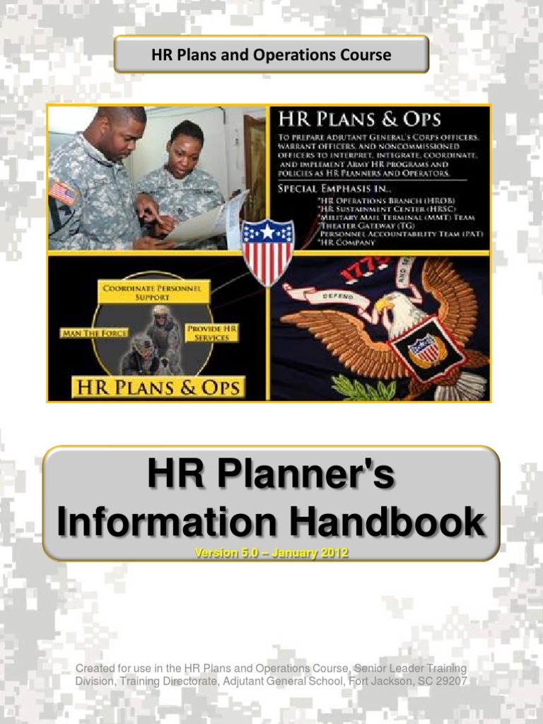 HR Planner's Handbook for Operations | PDF | Staff (Military) | Command ...