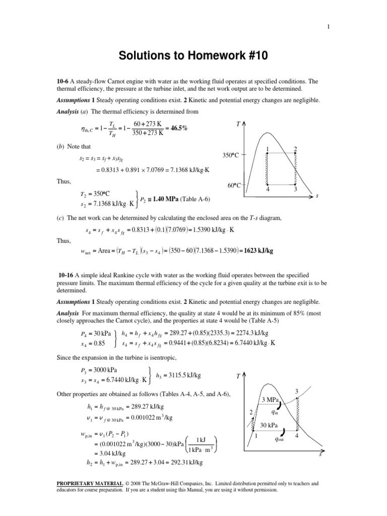 Thermo Hw Pdf Gas Compressor Refrigeration