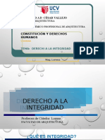 CONSTITUCIÓN DERECHO A LA INTEGRIDAD