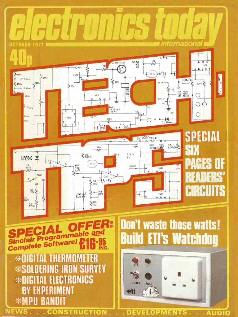 雑誌　MILK BAR no.1-3 Electronics Today 1977 10 | PDF | Electronic Circuits | Electronics