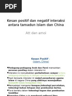 Kesan Positif Dan Negatif Interaksi Antara Tamadun Islam