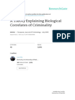 Biocorrelates of Crime (& Theory) - EurJCrim