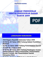 Kebijakan Pendidikan Gratis 2009