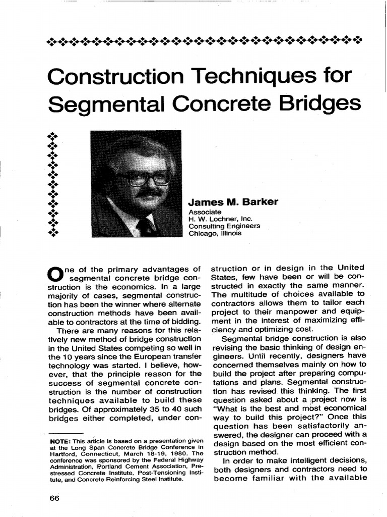 Construction Techniques For Segmental Concrete Bridges | PDF ...
