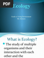 Ecology