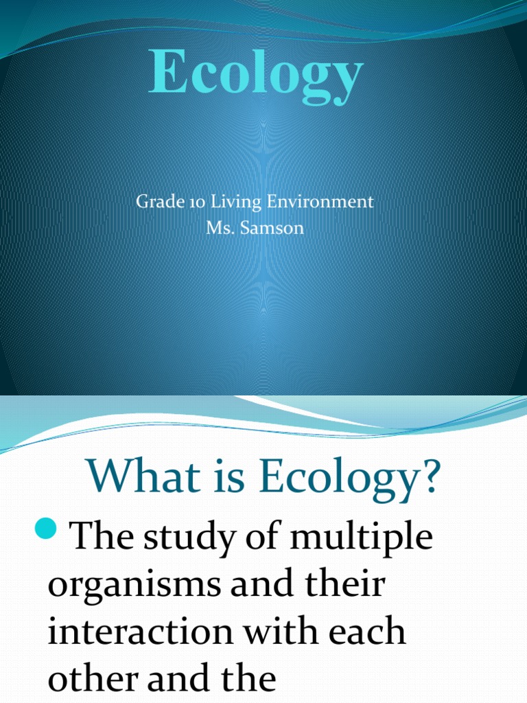 General ecology ppt image
