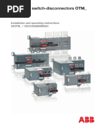 Motorized Switch-Disconnectors OTM - : Installation and Operating Instructions 34OTM - / 1SCC303006M0203