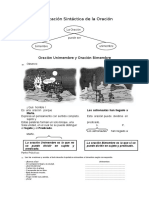 Clasificación Sintáctica de La Oración