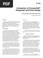 FSAE Suspension and Frame Design