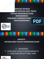 Taklimat Aplikasi Kbat Dalam p.islam Berdasarkan Dskp Juk Tahun 6 Sabah