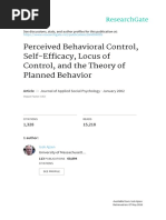 Download Perceived Behavioral Control Self-Efficacy Locus of control and the theory of planned behaviorpdf by Luiz Fernando Silva Pinto SN311837806 doc pdf