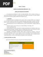 Edital Docentes Centro Universitário Metodista 249 2015 SELEÇÃO de DOCENTES