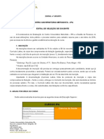 Edital Docentes Centro Universitário Metodista 249 2015 SELEÇÃO de DOCENTES