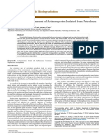 Growth Potential Assessment of Actinomycetes Isolated From Petroleum Contaminated Soil 2155 6199.1000259