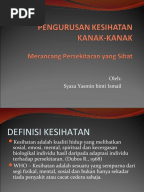 Persekitaran Pembelajaran Taska Dan Tadika Yang Selamat 