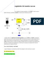 Cálculo de Un Regulador de Tensión Con Un LM317 PDF