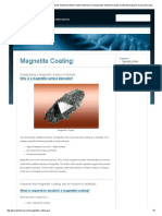 Magnetite Coating:: Establishing A Magnetite Surface in Boilers