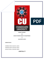 Project Report on analysis of propeller shaft