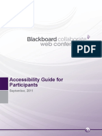Blackboard Collaborate Accessibility Guide V11