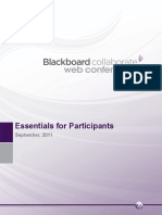 Blackboard Collaborate Essentials for Participants