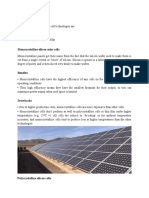 Solar Cell Technologies Guide: Mono Crystalline, Poly Crystalline & Thin Film Cells