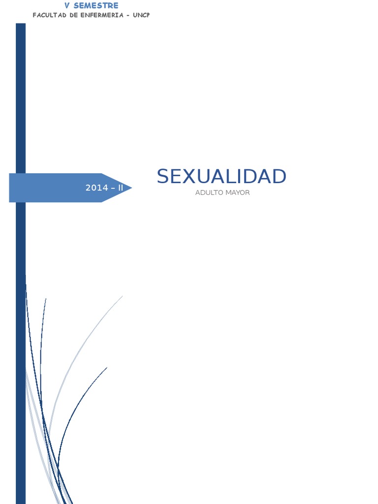 Monografia Sexualidad en Personas Adulto Mayor | PDF | Vejez | Vagina