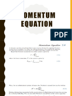 Momentum Equation