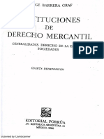 INSTITUCIONES DEL DERECHO MERCANTIL, Barrera Graf, Jorge PDF