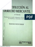 INTRODUCCIÓN AL DERECHO MERCANTIL, Chulía, Francisco Vicent PDF