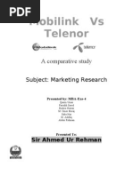 Download Telenor vs Mobilink Marketing Research Report by lateef2009 SN31185978 doc pdf
