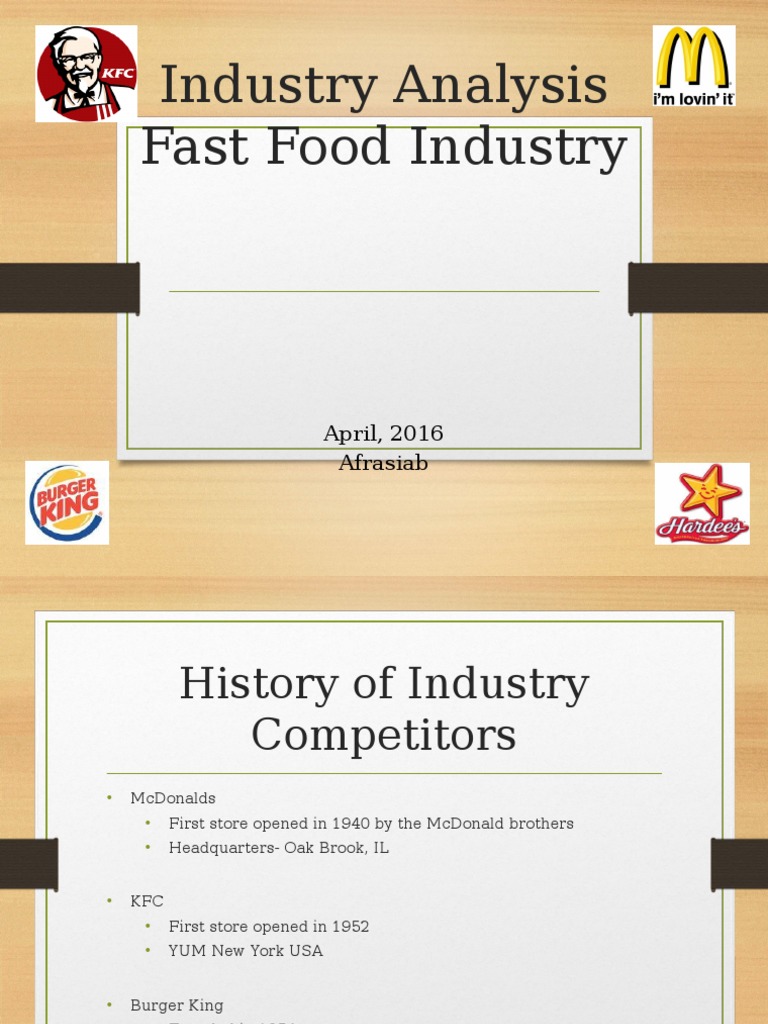 Fast Food Industry Competitive Analysis | PDF | Fast Food Restaurants ...