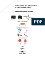 Circuito Compardor Utilizado Como Voltimetro Analogico