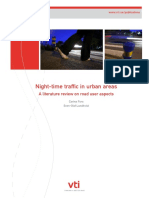 Night Time Traffic in Urban Areas A Literature Review On Road User Aspects