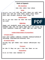 Parts of Speech: Wh-Questions