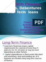 Shares, Debentures and Term Loans