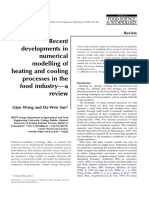 Numerical modelling of cooling and heating
