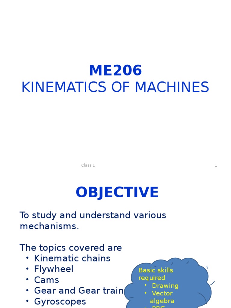 Kinematics of Machines Overview | PDF