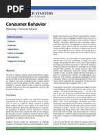 Consumer Behavior Research Paper