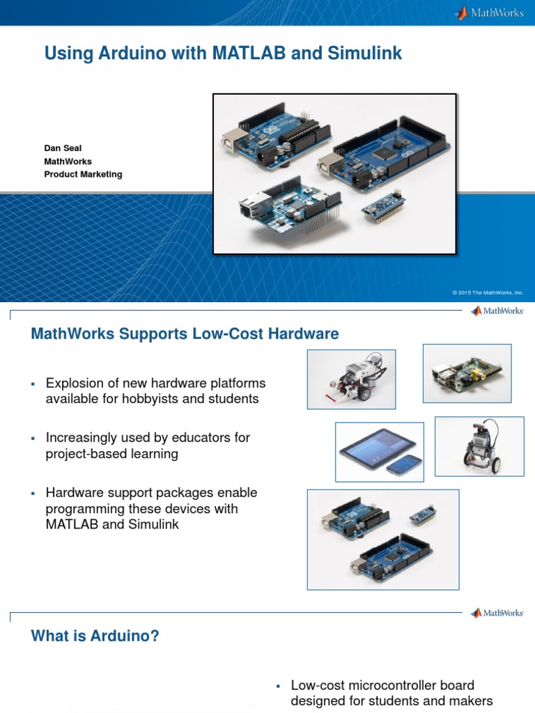 Using Arduino With Matlab and Simulink PDF | PDF | Arduino | Matlab