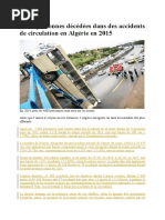 Algérie - Les Accidents de La Route