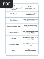 GO! Stop The Clock!: Ancient Medicine Loop Quiz