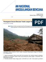 Penanganan Darurat Bencana Tanah Longsor Banjarnegara