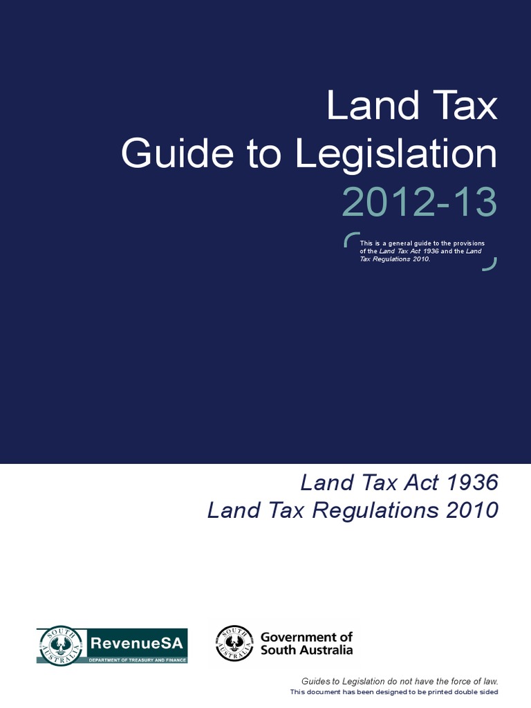 Land Tax Guide PDF Trust Law Ownership